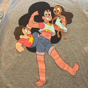 2013 Warner Bros STEVEN UNIVERSE Rebecca Sugar Garnet Amethyst RARE T-shirt XL